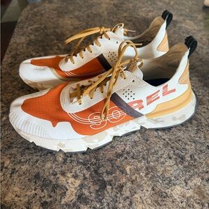 Sorel Orange and White Sneakers